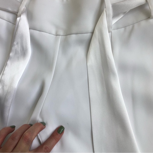 NWT Cache split front white pants | wedding | bride | tuxedo  | formal | Sz 6 - Picture 11 of 16